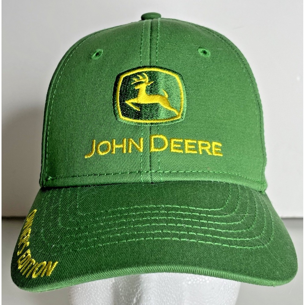 John Deere Licensed Green Yellow Logo Owners Edition Cap Hat Adjustable OSFA